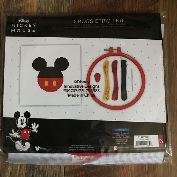 Innovative Design cross stitch kit Disney Mickey Mouse craft kit New - Picture 2 of 3